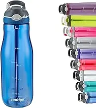 Contigo Ashland Tritan Water Bottle With Straw I One-Handed Operation, Leakproof, BPA Free Bottle with Autospout Technology?, 1200 ml