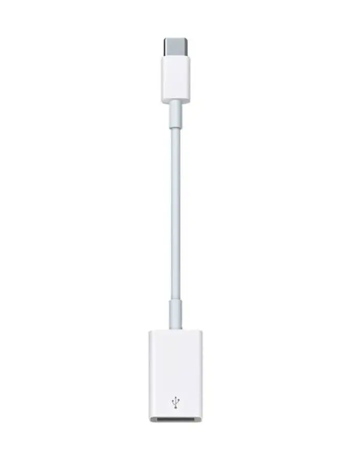 محول أبل USB-C إلى USB باللون الأبيض