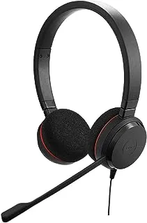 Jabra Evolve 20 UC Wired Headset, Stereo Professional Telephone Headphones for Greater Productivity, Superior Sound for Calls and Music, USB Connection, All Day Comfort Design