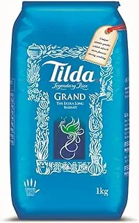 Tilda Long Grain Basmati Rice (Grand), 1kg (White)