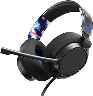 Skullcandy SLYR Pro Wired Over-Ear Gaming Headset for PC, PlayStation, PS4, PS5, Xbox - Blue Digi-Hype