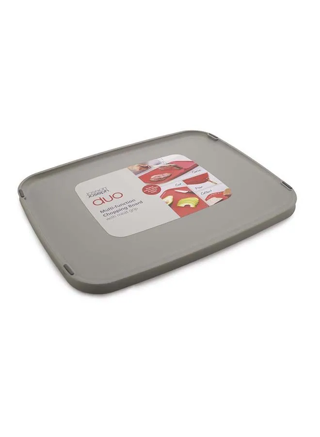 Joseph Joseph Joseph Joseph Duo Multi-Function Chopping Board Grey  Made Of High Quality Food-Safe Polypropylene And Help You Effortlessly Cut Fruits And Vegetables