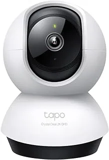 Tapo 2K 4MP C220 WiFi Indoor Surveillance Camera, Person Detection, Two-Way Audio, Compatible with Alexa and Google Assistant, for Baby/Pets