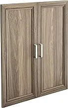 ClosetMaid SuiteSymphony Wood Closet Set, Add On Accessory Shaker Style, For Storage, Clothes, Units, Natural Gray/Satin Nickel, 25