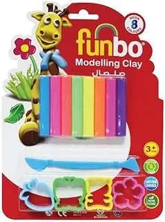 Funbo Modeling Clay Kit with 2 Molds 150 g