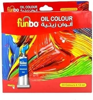 Funbo Oil Paint Tubes 12 ml 24-Pieces Set