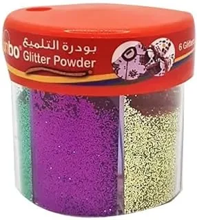 Funbo Glitter Powder 6-Piece Set, 50 g, Regular