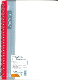 Foldermate WeWrite A5 70 Sheets Spiral Notebook with Removable Ruler 12-Pieces Box