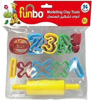 Funbo Modeling Clay Kit with 14 Molds 300 g