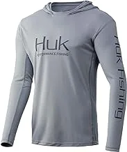 Huk Men's Icon X Hoodie | Fishing Shirt with +50 UPF Sun Protection