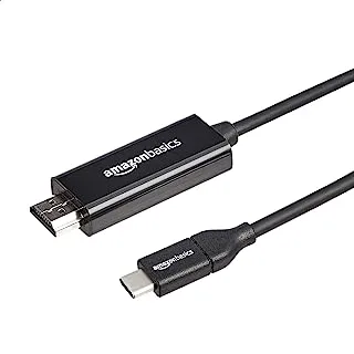 AmazonBasics USB-C to HDMI Cable Adapter (Thunderbolt 3 Compatible) 4K@30Hz - 6-Foot