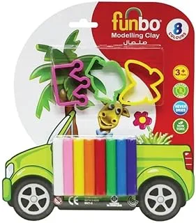 Funbo Modeling Clay Kit with 3 Molds 200 g