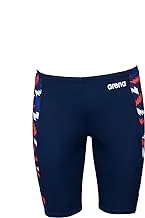Arena mens Team Color Print Jammer Athletic Training Swimsuit Bathing Suit Jammer