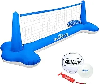 GoSports Splash Net Air, Inflatable Pool Volleyball Game - Includes Floating Net, Water Volleyballs and Ball Pump