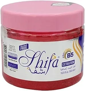 Shiva Extra Hold Hair Gel 500 ml, Pink