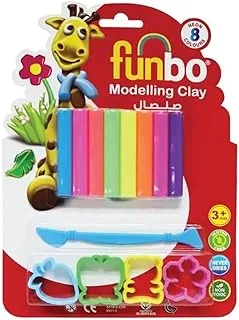 Funbo Modeling Clay Kit with 2 Molds 66 g