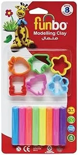 Funbo Modeling Clay Kit with 6 Molds 150 g