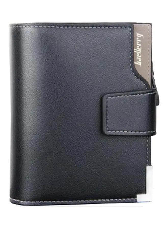 baellerry Korean Style Multifunctional Flap Wallet Black