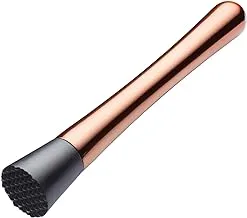 Barcraft copper finish stainless steel drinks muddler, carded