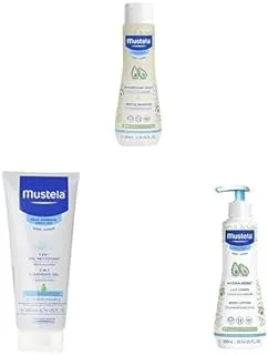 Mustela Shampoo 200ml + Cleansing Gel 200ml + Body Lotion 300ml
