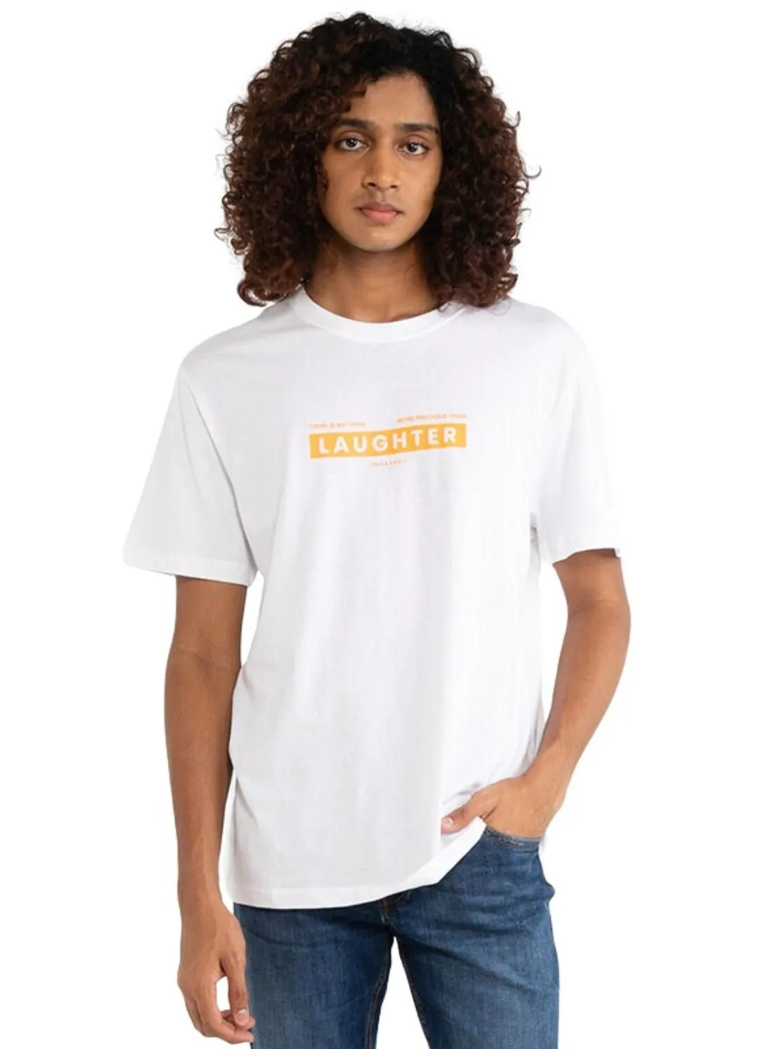 GIORDANO Graphic T-Shirt White