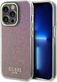 CG Mobile Guess for iPhone 15 Pro Max Case - IML Case with Faceted Mirror Disco Pattern - Anti-Scratch - Drop Resistant - Shockproof - Full Slim Protection Back Cover for iPhone 15 Pro Max 6.7