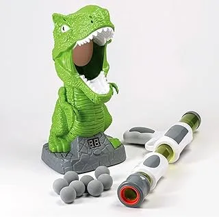 Discovery Kids Hungry T-Rex Feeding Shooting Soft Ball Indoor- Safe Game with Sound