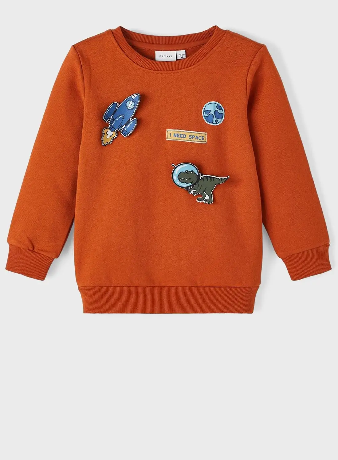 NAME IT Kids Space Print Sweatshirt