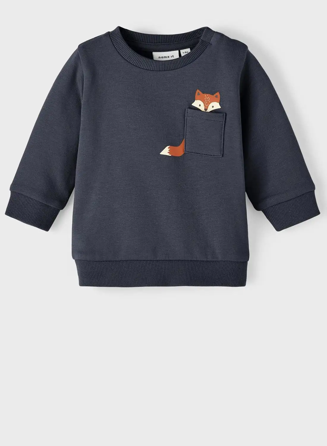 NAME IT Kids Fox Print Sweatshirt