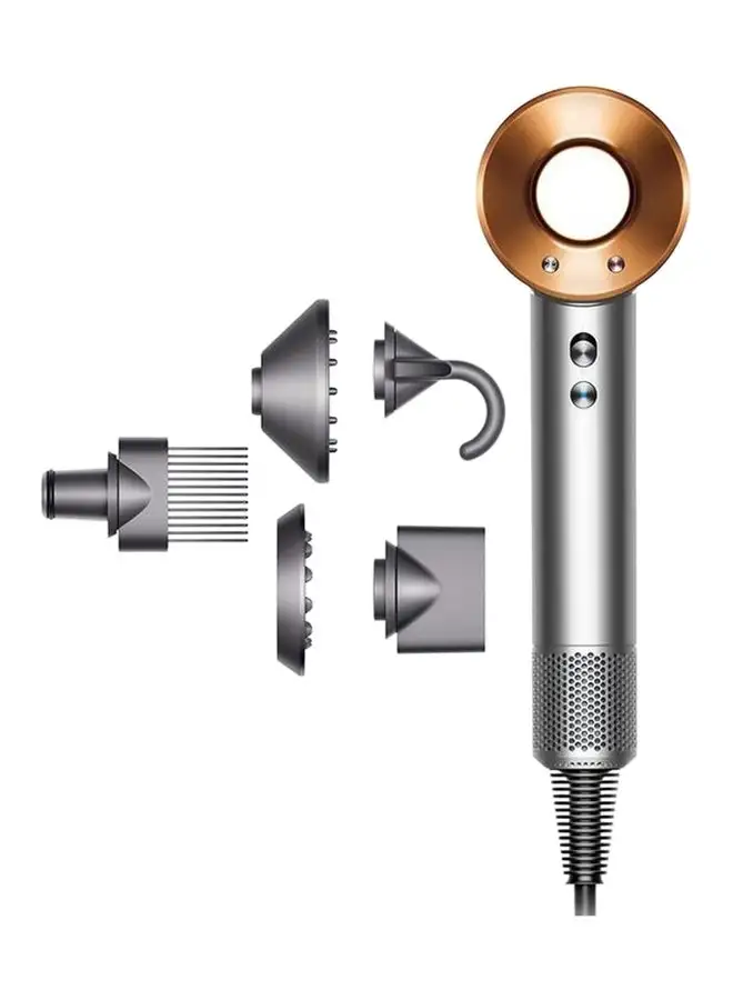dyson Supersonic Hairdryer With 5 Attachments Nickel/Copper