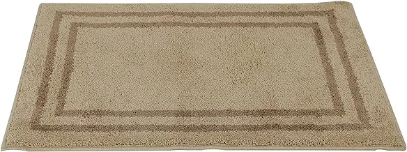 CANNON 1 Piece Bath Mat, 60 x 90 cm, Brown | 100% Polyester