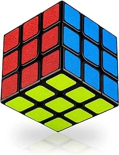ECVV Rubix Cube, Speed Cube Smooth Turning Magic Cube 3x3x3 Brain Teaser Puzzle Cube Sticker (2.2 inches)