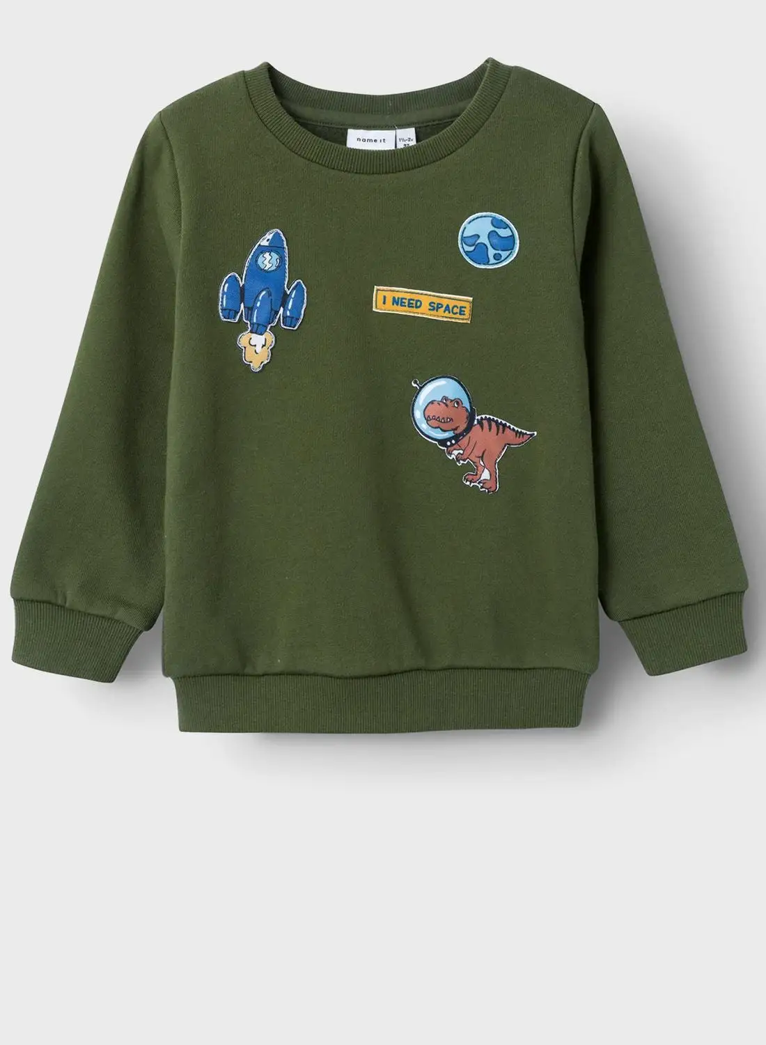 NAME IT Kids Space Print Sweatshirt