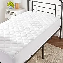 Amazon Basics Hypoallergenic Quilted Mattress Topper Pad, 45.72 centimeters Deep, Twin