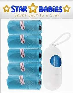 Star Babies Pack Of 5 Scented Bag Blue With White Dispenser