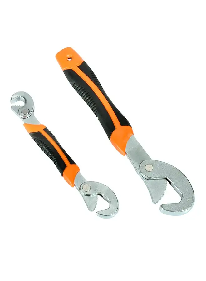 LAWAZIM 2-Piece Universal Wrench Set Orange/Black