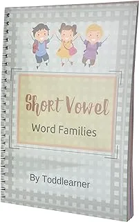 كتاب تعليم حروف العلة الإنجليزية القصيرة للأطفال. كتاب ذو غلاف ورقي مع طباعة عالية الجودة وتجليد عالي الجودة
