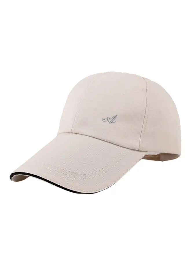 ماركة غير محددة قبعة قابلة للتعديل مع حزام قابل للتعديل بيج