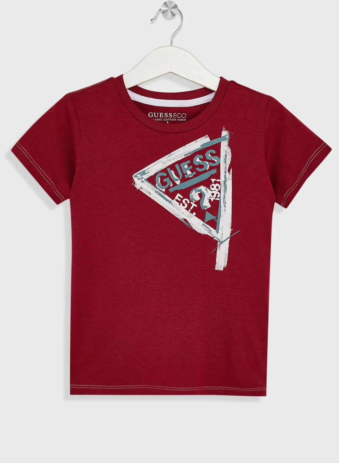 GUESS Kids Triangle Logo T-Shirt