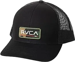 RVCA mens Adjustable Snapback Curved Brim Trucker Hat Hat (pack of 1)