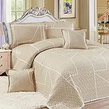 Sleep Night 4 Pieces Single Bedspread - Includes 1 Comforter, 1 Bedsheet, 1 Pillow Sham, 1 Pillow Sham, Lightweight Reversible Comforter, Suitable for All Seasons
