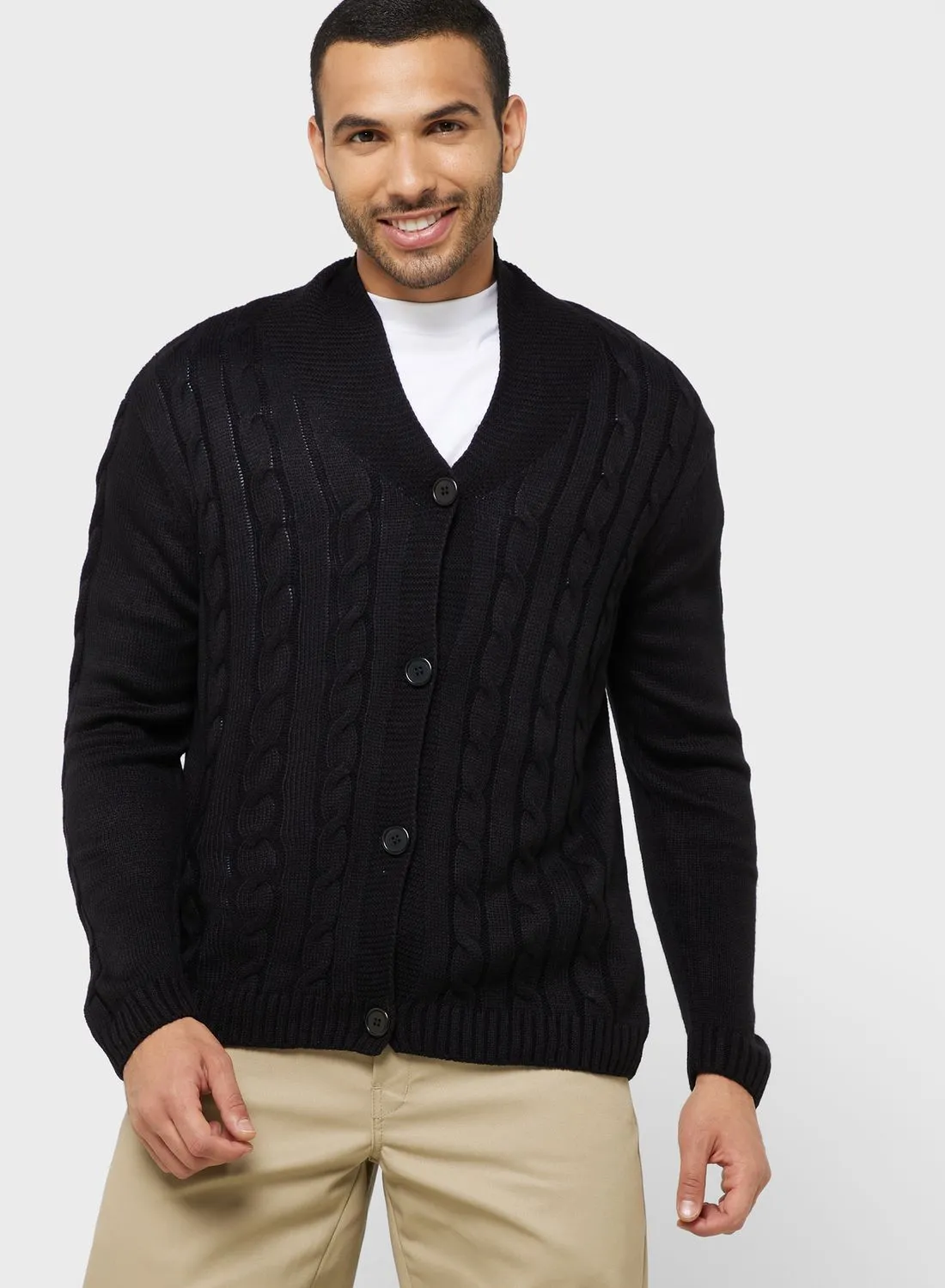 Seventy Five Cable Knit Cardigan