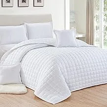مفرش سرير مفرد 4 قطع من سليب نايت - يشمل لحاف واحد، ملاءة سرير واحدة، غطاء وسادة واحد، غطاء وسادة واحد، لحاف خفيف الوزن ذو وجهين، مناسب لجميع المواسم