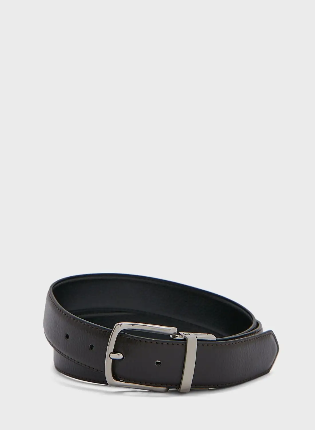 Robert Wood Genuine Leather Reversible Belt