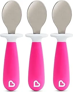 Munchkin Raise Toddler Spoons 3pk Pink - Munchkin Baby Spoons 3 Pieces Pink