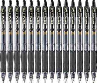 PILOT G2 Premium Refillable & Retractable Rolling Ball Gel Pens, Bold Point, Black Ink, 14-Pack (15394)