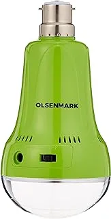 Olsenmark 5W Rechargeable LED Bulb with Remote, Green