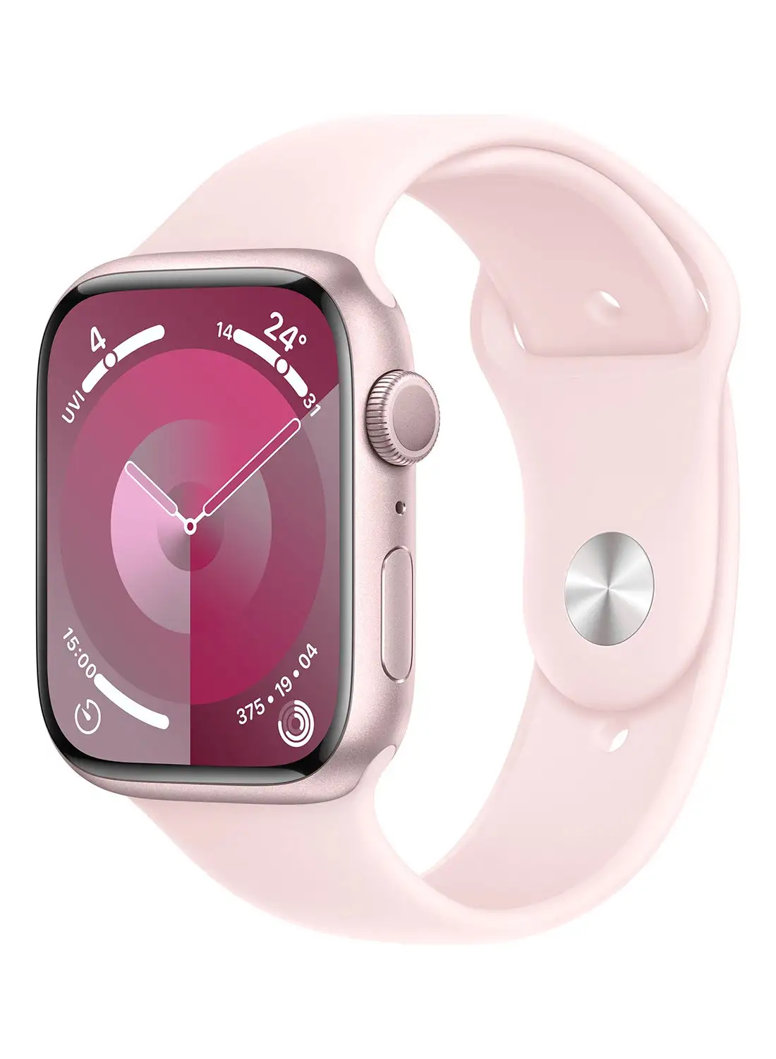 Apple Watch Series 9 GPS 45mm Pink Aluminium Case With Light Pink Sport Band