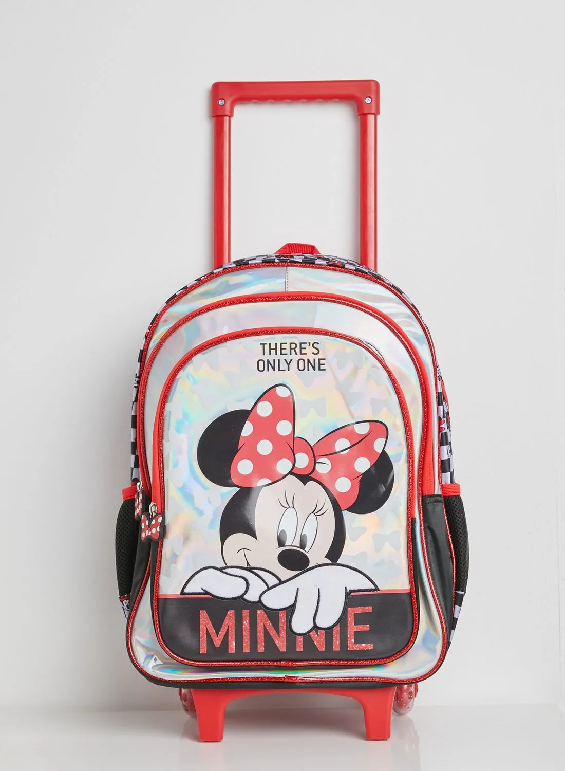 Disney_Minnie_Mouse العودة إلى المدرسة حقيبة ديزني ميني ماوس بعجلات