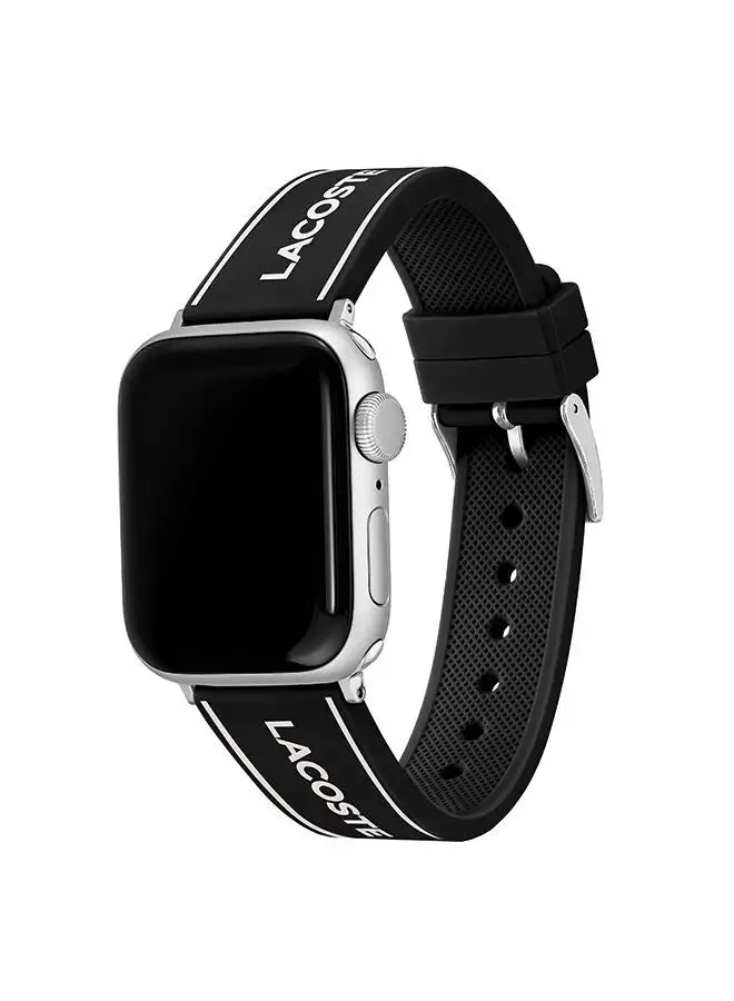 LACOSTE Unisex Apple Watch Strap White And Black Silicone 38/40Mm  - 2050039